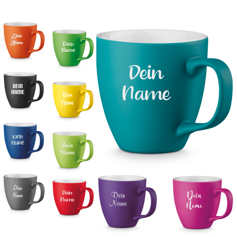 Bild von   mattierte tasse mit deinem wunpng | Individuelle 🎁 persönliche 🎁 personalisierte Geschenke bedruckt ▪ bestickt ▪ graviert