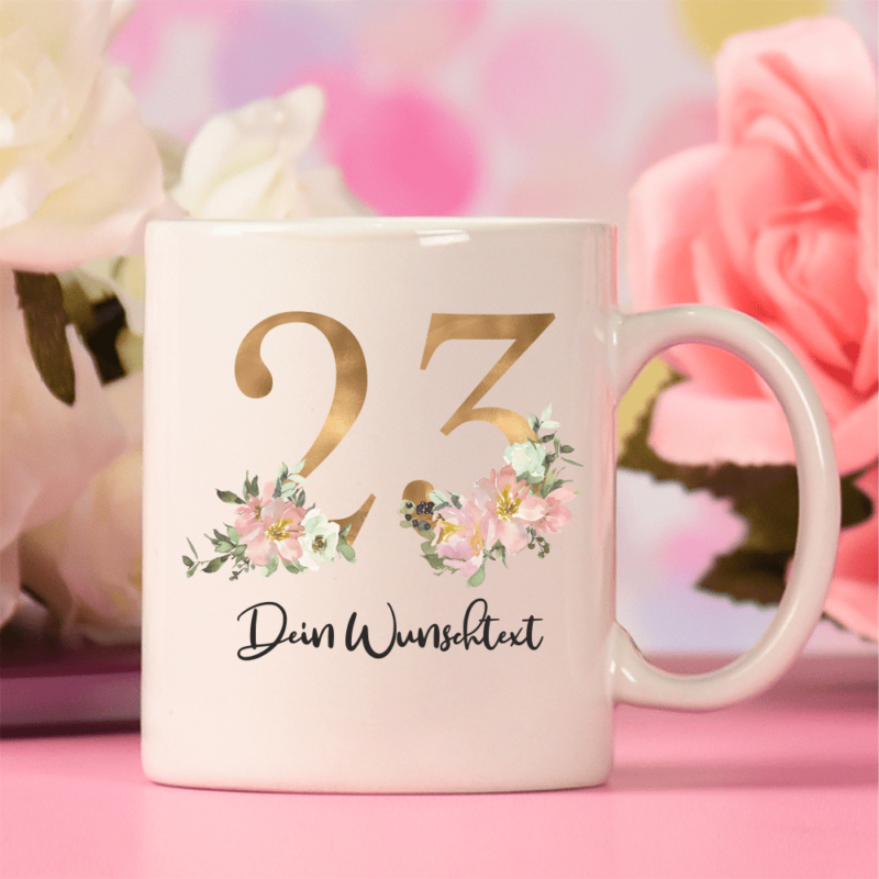 Bild von   personalisierte tasse zum gebupng | Individuelle 🎁 persönliche 🎁 personalisierte Geschenke bedruckt ▪ bestickt ▪ graviert