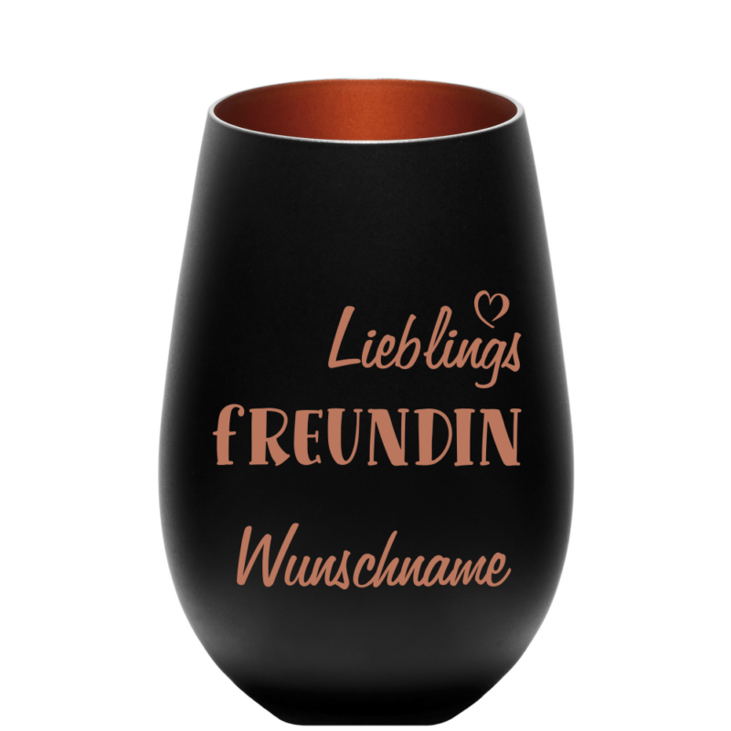 Bild von   deko windlicht lieblings freunpng | Individuelle 🎁 persönliche 🎁 personalisierte Geschenke bedruckt ▪ bestickt ▪ graviert