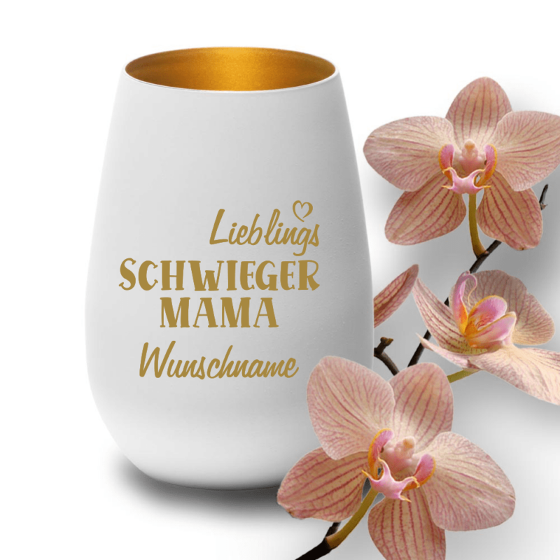Bild von   deko windlicht lieblings schwipng | Individuelle 🎁 persönliche 🎁 personalisierte Geschenke bedruckt ▪ bestickt ▪ graviert