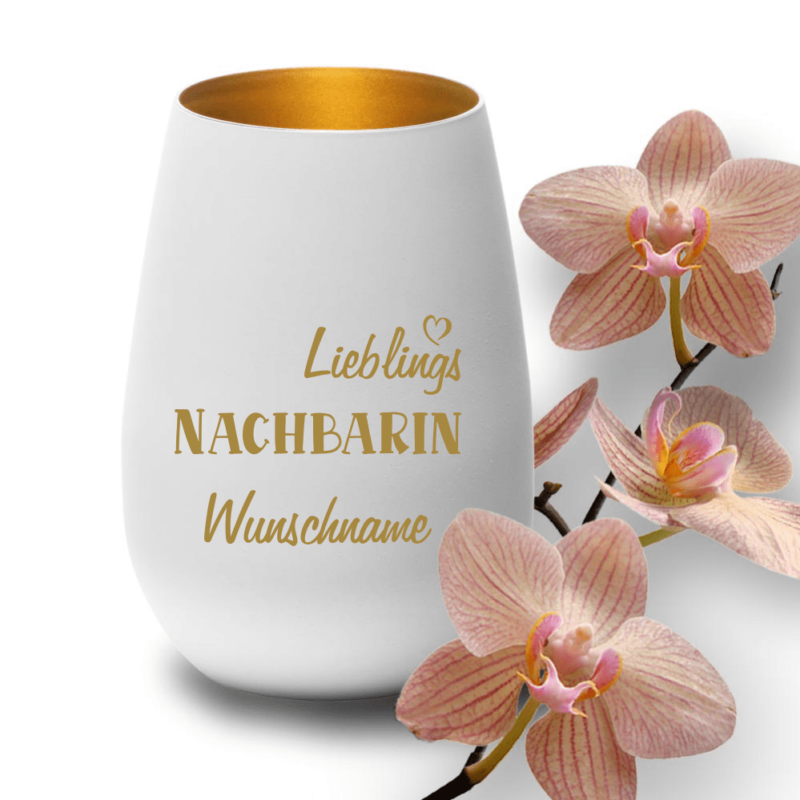 Bild von   deko windlicht lieblings nachbpng | Individuelle 🎁 persönliche 🎁 personalisierte Geschenke bedruckt ▪ bestickt ▪ graviert