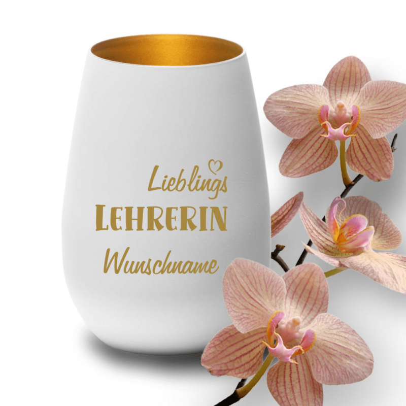 Bild von   deko windlicht lieblings lehrepng | Individuelle 🎁 persönliche 🎁 personalisierte Geschenke bedruckt ▪ bestickt ▪ graviert