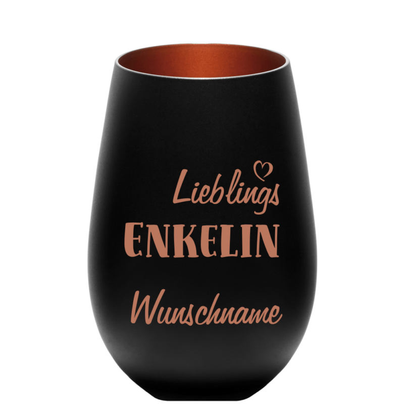 Bild von   deko windlicht lieblings enkelpng | Individuelle 🎁 persönliche 🎁 personalisierte Geschenke bedruckt ▪ bestickt ▪ graviert
