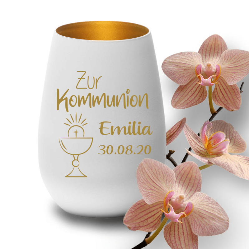 Bild von   windlicht mit gravur weiss golpng | Individuelle 🎁 persönliche 🎁 personalisierte Geschenke bedruckt ▪ bestickt ▪ graviert