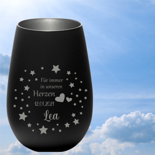 personalisiertes Windlicht Erinnerungslicht - Für immer in...