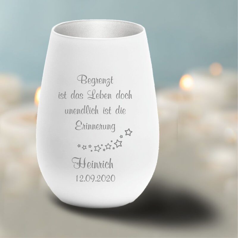 Bild von   personalisiertes windlicht erijpg | Individuelle 🎁 persönliche 🎁 personalisierte Geschenke bedruckt ▪ bestickt ▪ graviert