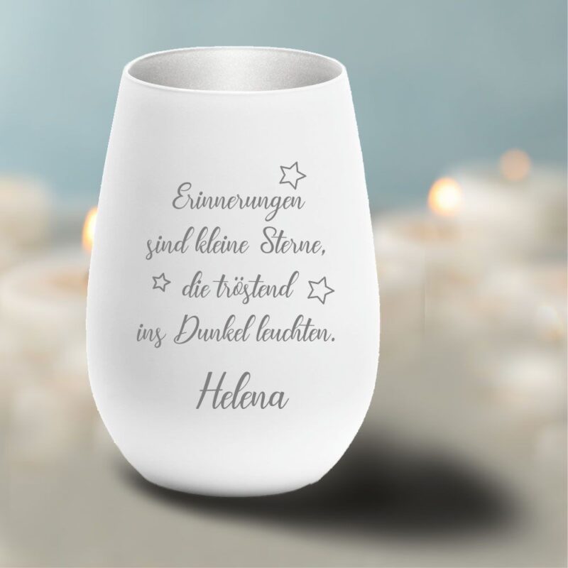 Bild von   personalisiertes windlicht erijpg | Individuelle 🎁 persönliche 🎁 personalisierte Geschenke bedruckt ▪ bestickt ▪ graviert
