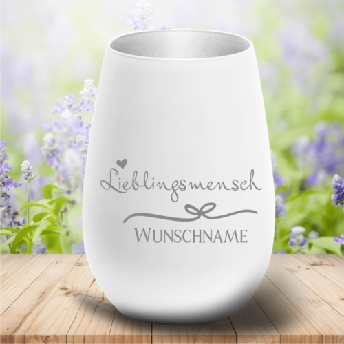 personalisiertes Windlicht Lieblingsmensch mit Wunschnamen