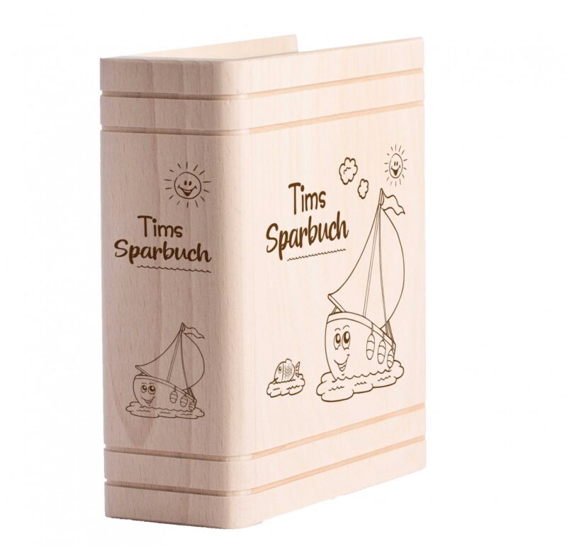 Bild von   spardose aus holz mit deinem njpg | Individuelle 🎁 persönliche 🎁 personalisierte Geschenke bedruckt ▪ bestickt ▪ graviert