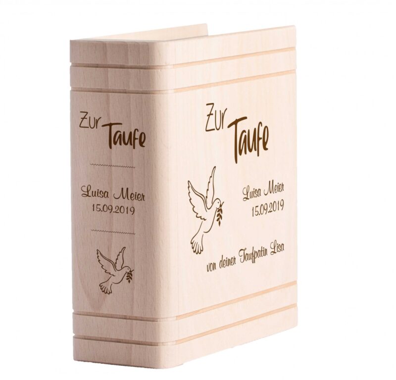Bild von   spardose in buchform mit wunscjpg | Individuelle 🎁 persönliche 🎁 personalisierte Geschenke bedruckt ▪ bestickt ▪ graviert