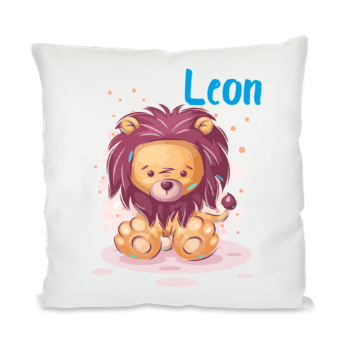 Kinder-Kissen mit Namen Löwe