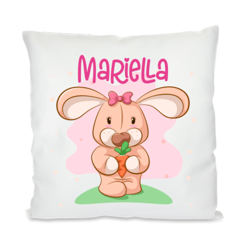 Kinder-Kissen mit Namen Hase