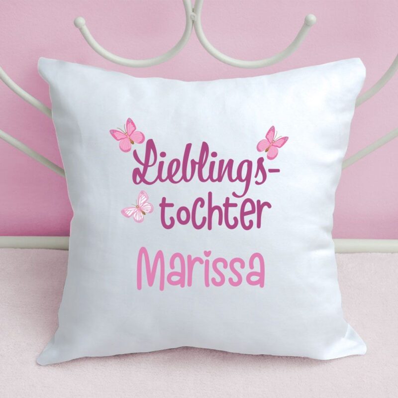 Bild von   schmuse kissen lieblingstochtejpg | Individuelle 🎁 persönliche 🎁 personalisierte Geschenke bedruckt ▪ bestickt ▪ graviert