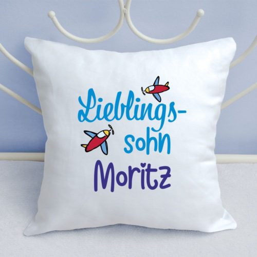 Schmusekissen Lieblingssohn mit Wunschnamen