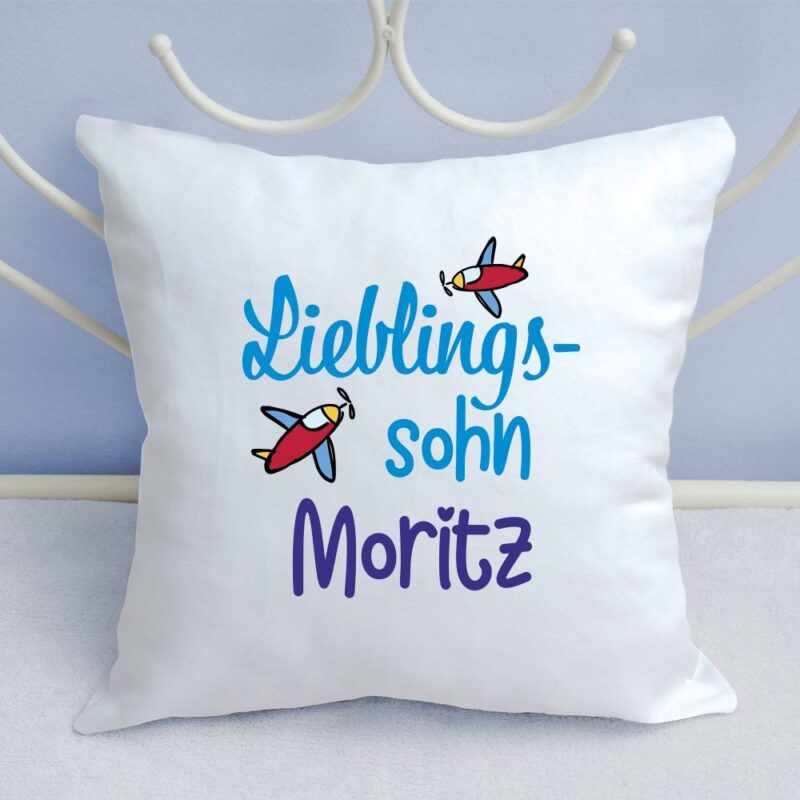 Bild von   schmusekissen lieblingssohn mijpg | Individuelle 🎁 persönliche 🎁 personalisierte Geschenke bedruckt ▪ bestickt ▪ graviert