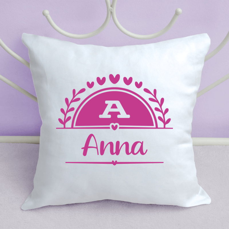 Bild von   namenskissen mit monogramm undpng | Individuelle 🎁 persönliche 🎁 personalisierte Geschenke bedruckt ▪ bestickt ▪ graviert