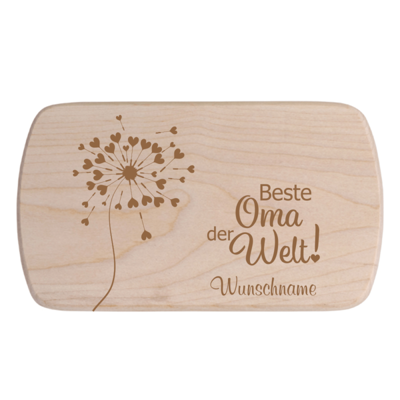 Bild von   brotbrettchen beste oma der wepng | Individuelle 🎁 persönliche 🎁 personalisierte Geschenke bedruckt ▪ bestickt ▪ graviert