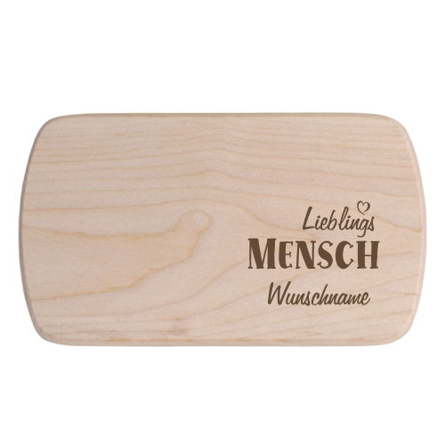 Brotbrettchen Lieblings-Mensch mit Wunschnamen