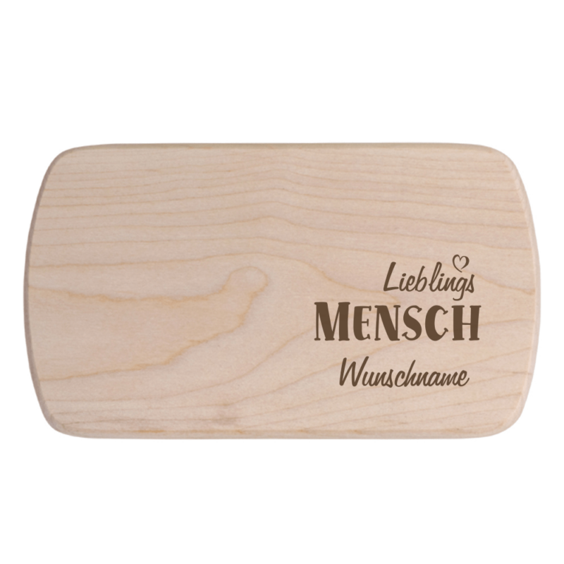 Bild von   brotbrettchen lieblings menschpng | Individuelle 🎁 persönliche 🎁 personalisierte Geschenke bedruckt ▪ bestickt ▪ graviert