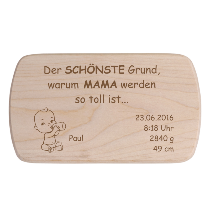 Bild von   fruehstuecksbrett fuer mama mipng | Individuelle 🎁 persönliche 🎁 personalisierte Geschenke bedruckt ▪ bestickt ▪ graviert