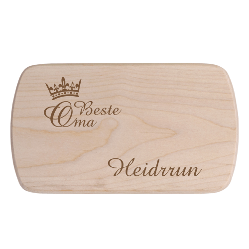 Frühstücksbrettchen mit Gravur - Beste Oma