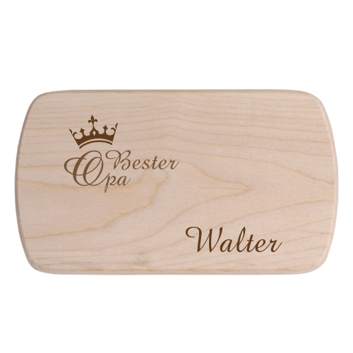 Frühstücksbrettchen mit Gravur - Bester Opa
