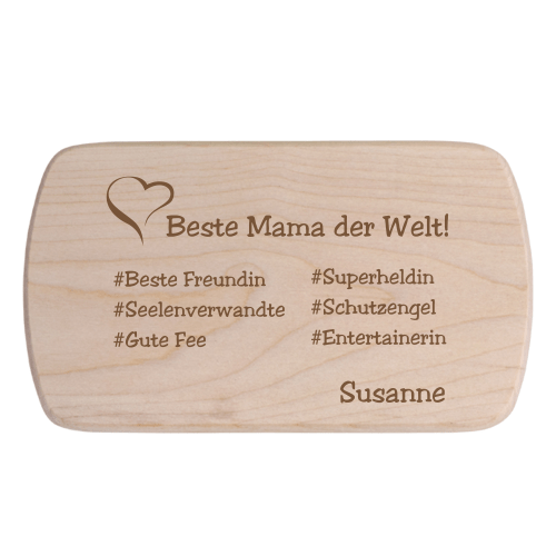 Brotbrett mit Deiner Wunschgravur #Mama