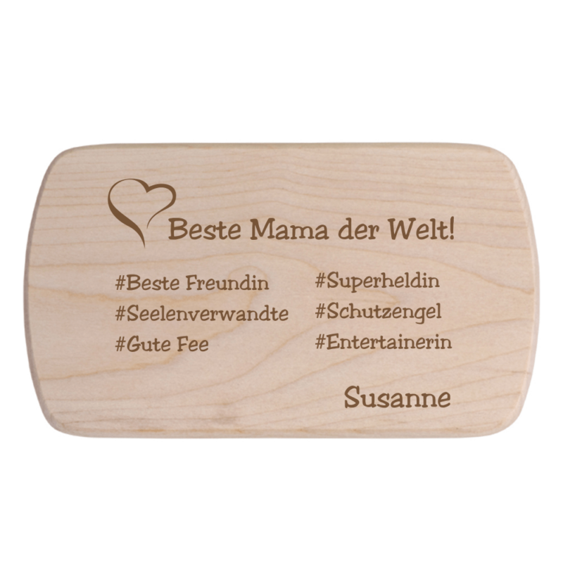Bild von   brotbrett mit deiner wunschgrapng | Individuelle 🎁 persönliche 🎁 personalisierte Geschenke bedruckt ▪ bestickt ▪ graviert