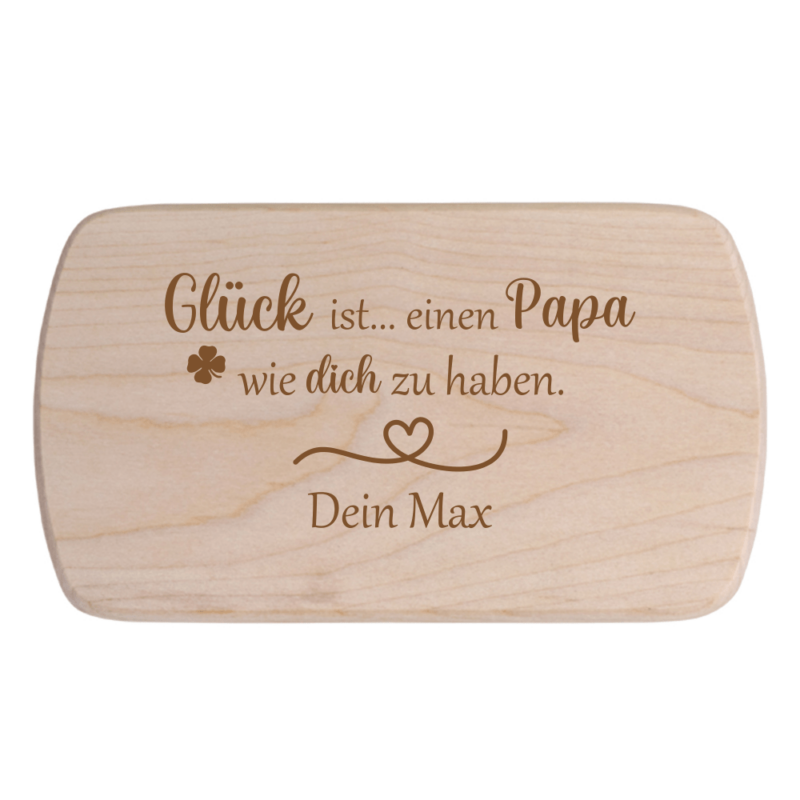 Bild von   fruehstuecksbrettchen glueck ipng | Individuelle 🎁 persönliche 🎁 personalisierte Geschenke bedruckt ▪ bestickt ▪ graviert