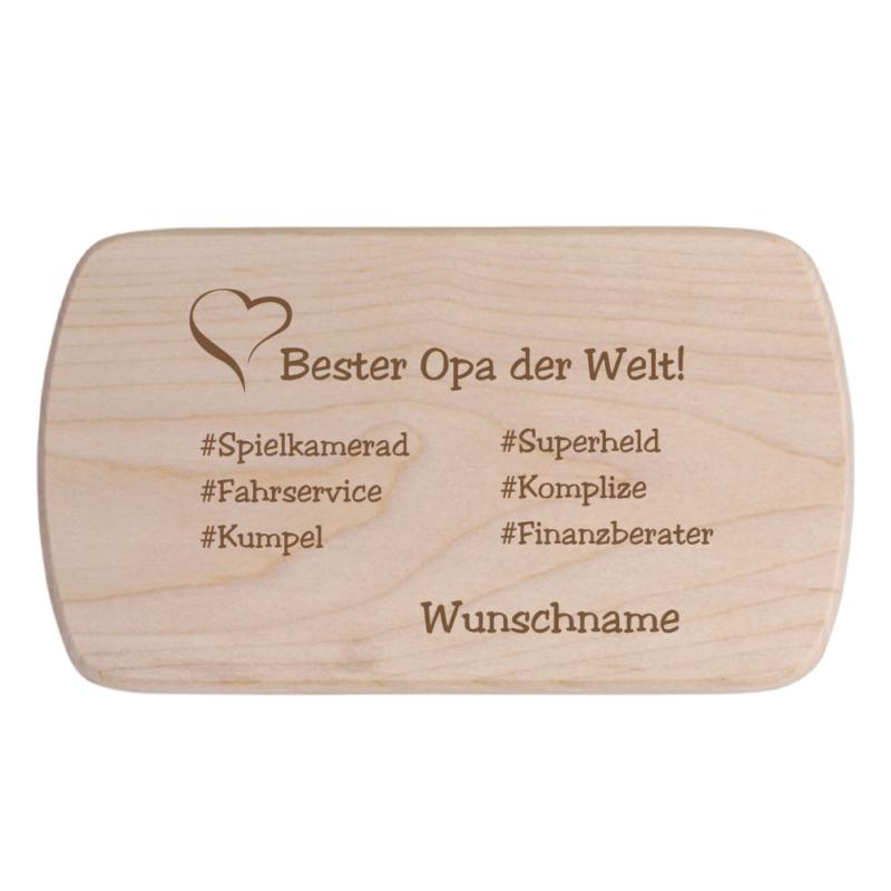 Bild von   fruehstuecksbrettchen mit wunspng | Individuelle 🎁 persönliche 🎁 personalisierte Geschenke bedruckt ▪ bestickt ▪ graviert