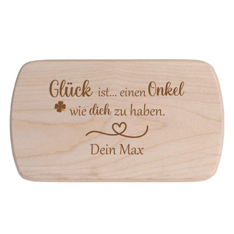 Bild von   fruehstuecksbrettchen glueck ipng | Individuelle 🎁 persönliche 🎁 personalisierte Geschenke bedruckt ▪ bestickt ▪ graviert