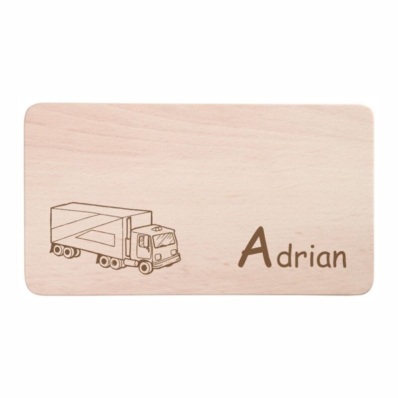 Bild von   fruehstuecksbrettchen mit gravjpg | Individuelle 🎁 persönliche 🎁 personalisierte Geschenke bedruckt ▪ bestickt ▪ graviert