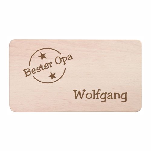 Personalisiertes Frühstücksbrettchen Bester Opa