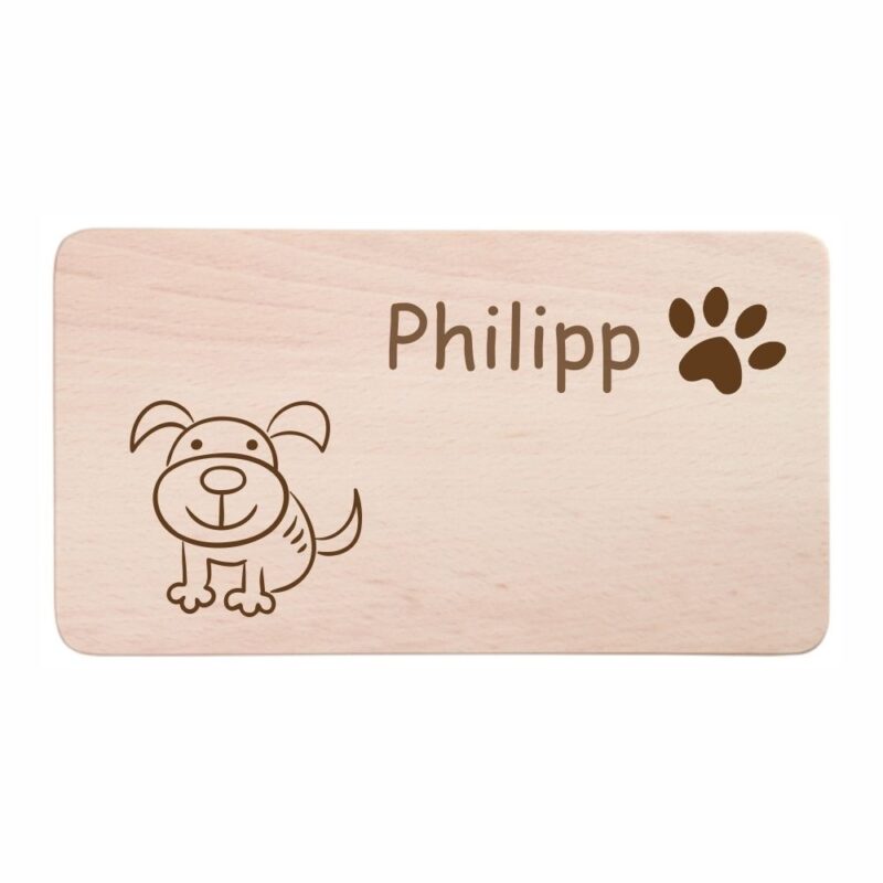 Bild von   fruehstuecksbrettchen mit gravjpg | Individuelle 🎁 persönliche 🎁 personalisierte Geschenke bedruckt ▪ bestickt ▪ graviert