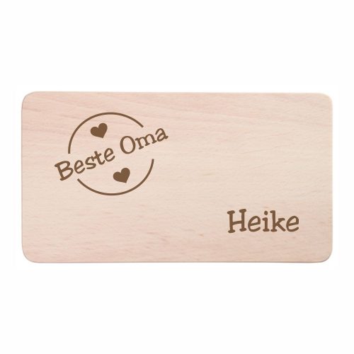 Personalisiertes Frühstücksbrettchen Beste Oma