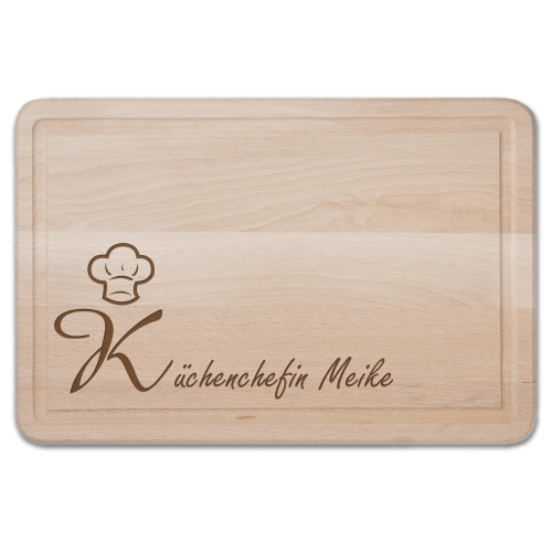 Schneidebrett mit Gravur - Küchenchefin
