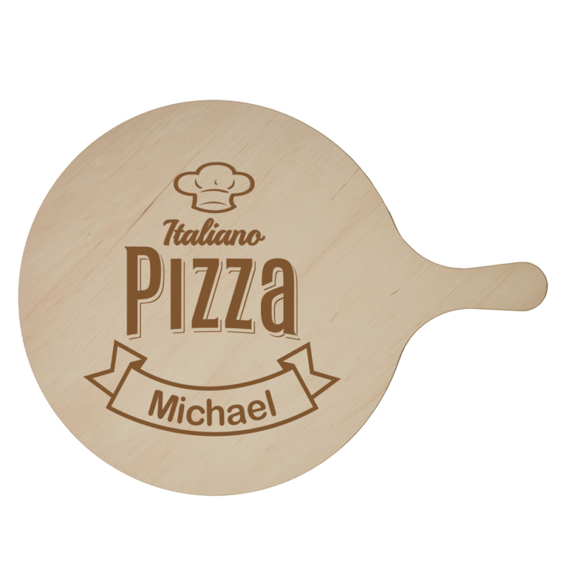Bild von   pizzabrett italiano mit deinpng | Individuelle 🎁 persönliche 🎁 personalisierte Geschenke bedruckt ▪ bestickt ▪ graviert