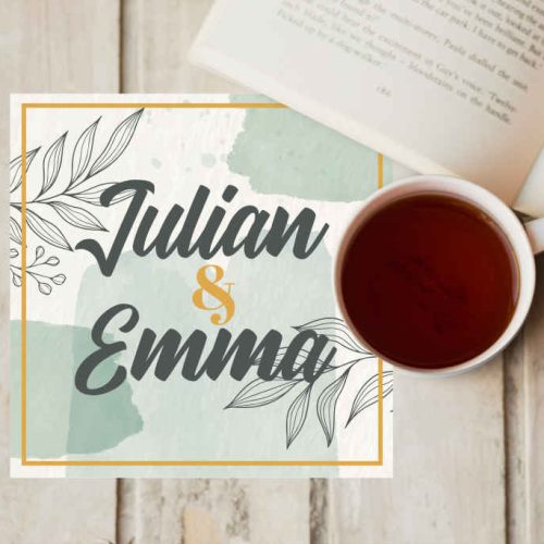 Bierdeckel Hochzeit Geht mit Namen