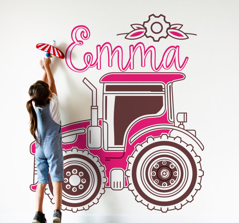 Bild von   personalisierte sticker rosa tjpg | Individuelle 🎁 persönliche 🎁 personalisierte Geschenke bedruckt ▪ bestickt ▪ graviert