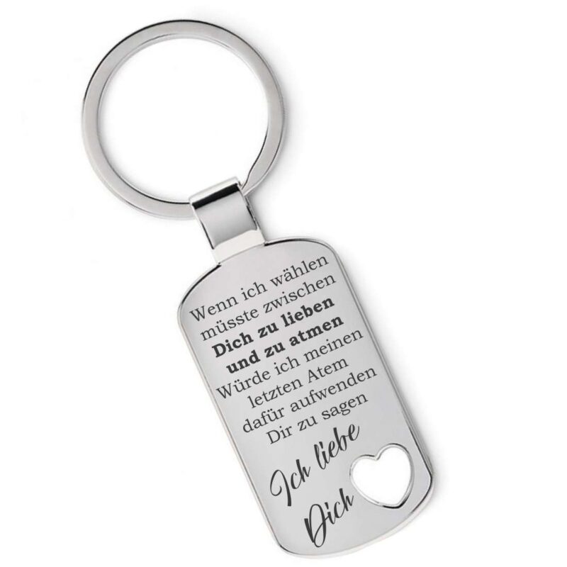 Bild von   lieblingsmensch metall schluesjpg | Individuelle 🎁 persönliche 🎁 personalisierte Geschenke bedruckt ▪ bestickt ▪ graviert