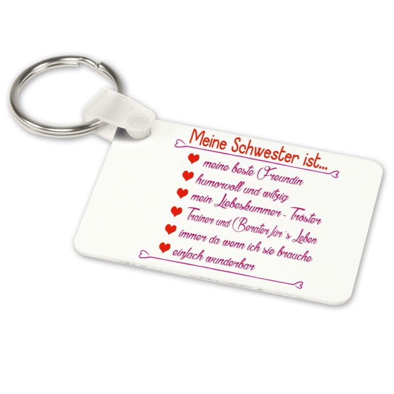 Bild von   alu schluesselanhaenger weissjpg | Individuelle 🎁 persönliche 🎁 personalisierte Geschenke bedruckt ▪ bestickt ▪ graviert