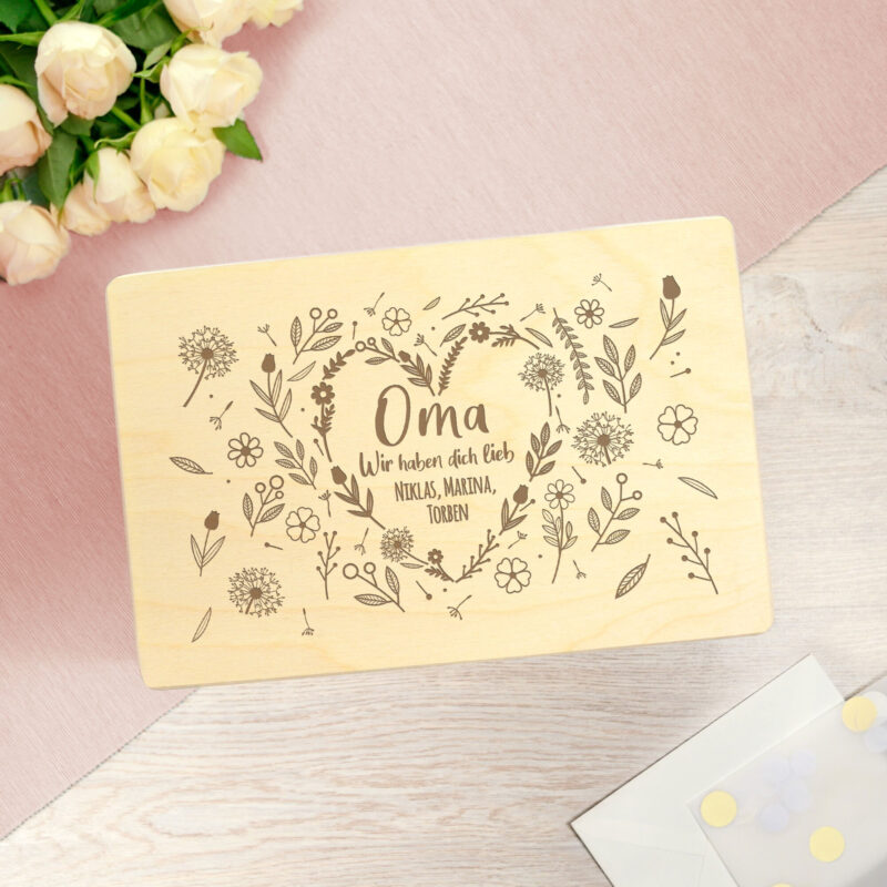 Bild von   personalisierte erinnerungsboxjpg | Individuelle 🎁 persönliche 🎁 personalisierte Geschenke bedruckt ▪ bestickt ▪ graviert