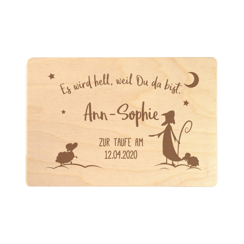 Bild von   erinnerungsbox zur taufe hirjpg | Individuelle 🎁 persönliche 🎁 personalisierte Geschenke bedruckt ▪ bestickt ▪ graviert