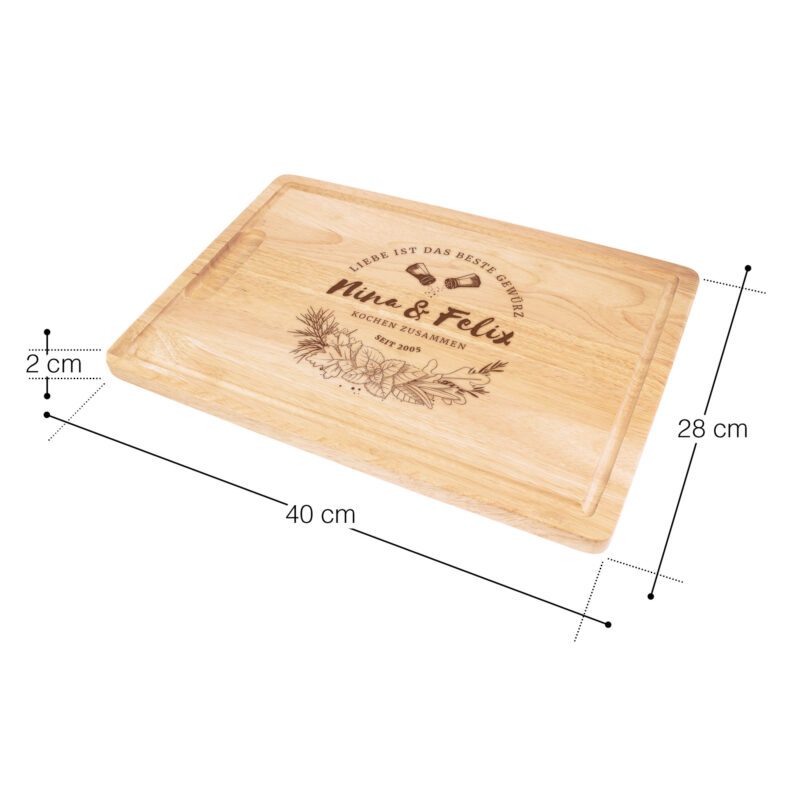 Bild von   schneidebrett gewuerzliebejpg | Individuelle 🎁 persönliche 🎁 personalisierte Geschenke bedruckt ▪ bestickt ▪ graviert