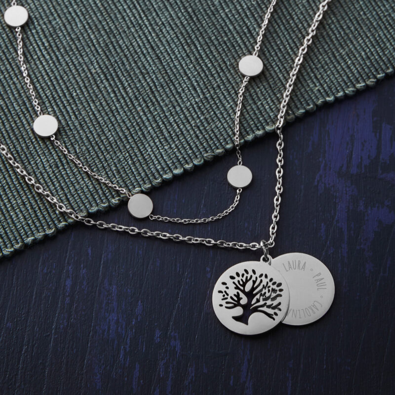 Bild von   set layering kette und halskjpg | Individuelle 🎁 persönliche 🎁 personalisierte Geschenke bedruckt ▪ bestickt ▪ graviert