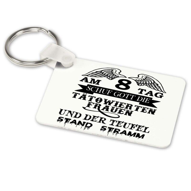 Bild von   alu schluesselanhaenger weissjpg | Individuelle 🎁 persönliche 🎁 personalisierte Geschenke bedruckt ▪ bestickt ▪ graviert
