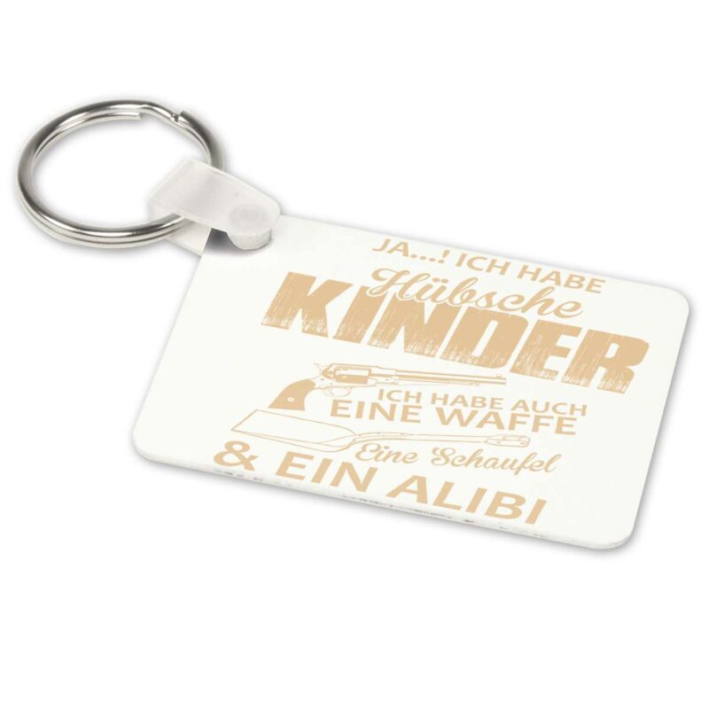 Bild von   alu schluesselanhaenger weissjpg | Individuelle 🎁 persönliche 🎁 personalisierte Geschenke bedruckt ▪ bestickt ▪ graviert
