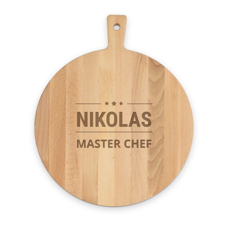 Bild von   pizzabrett aus holz mit gravurjpg | Individuelle 🎁 persönliche 🎁 personalisierte Geschenke bedruckt ▪ bestickt ▪ graviert