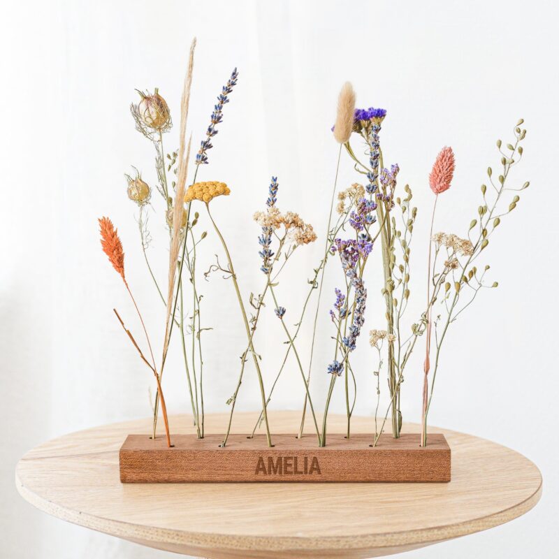 Bild von   trockenblumen mit personalisiejpg | Individuelle 🎁 persönliche 🎁 personalisierte Geschenke bedruckt ▪ bestickt ▪ graviert