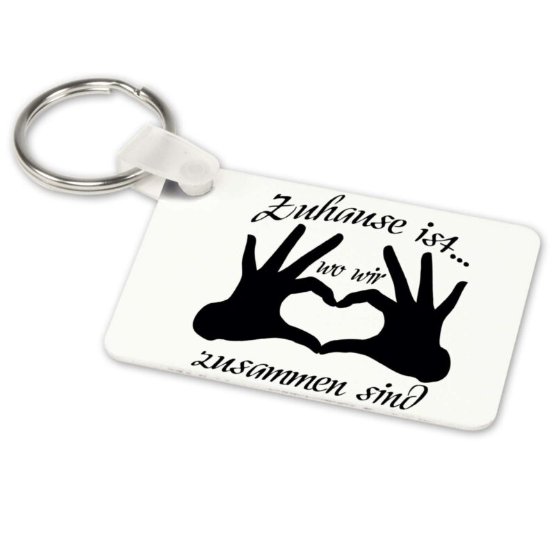 Bild von   alu schluesselanhaenger weissjpg | Individuelle 🎁 persönliche 🎁 personalisierte Geschenke bedruckt ▪ bestickt ▪ graviert